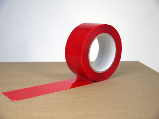 Red Covert Box Security Tape